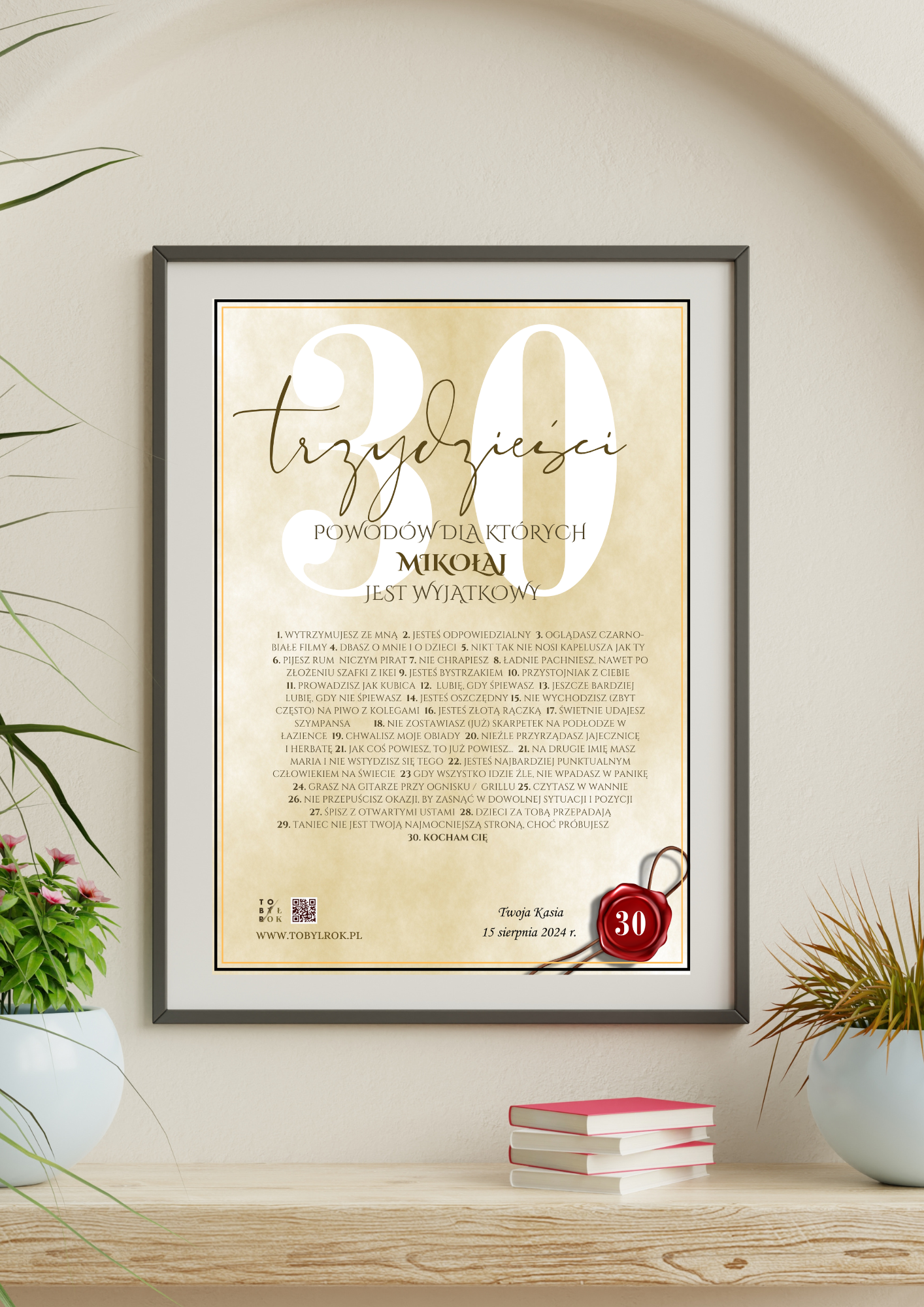 Karta 30 Wyjątkowych Powodów na 30 Urodziny - obrazek 4