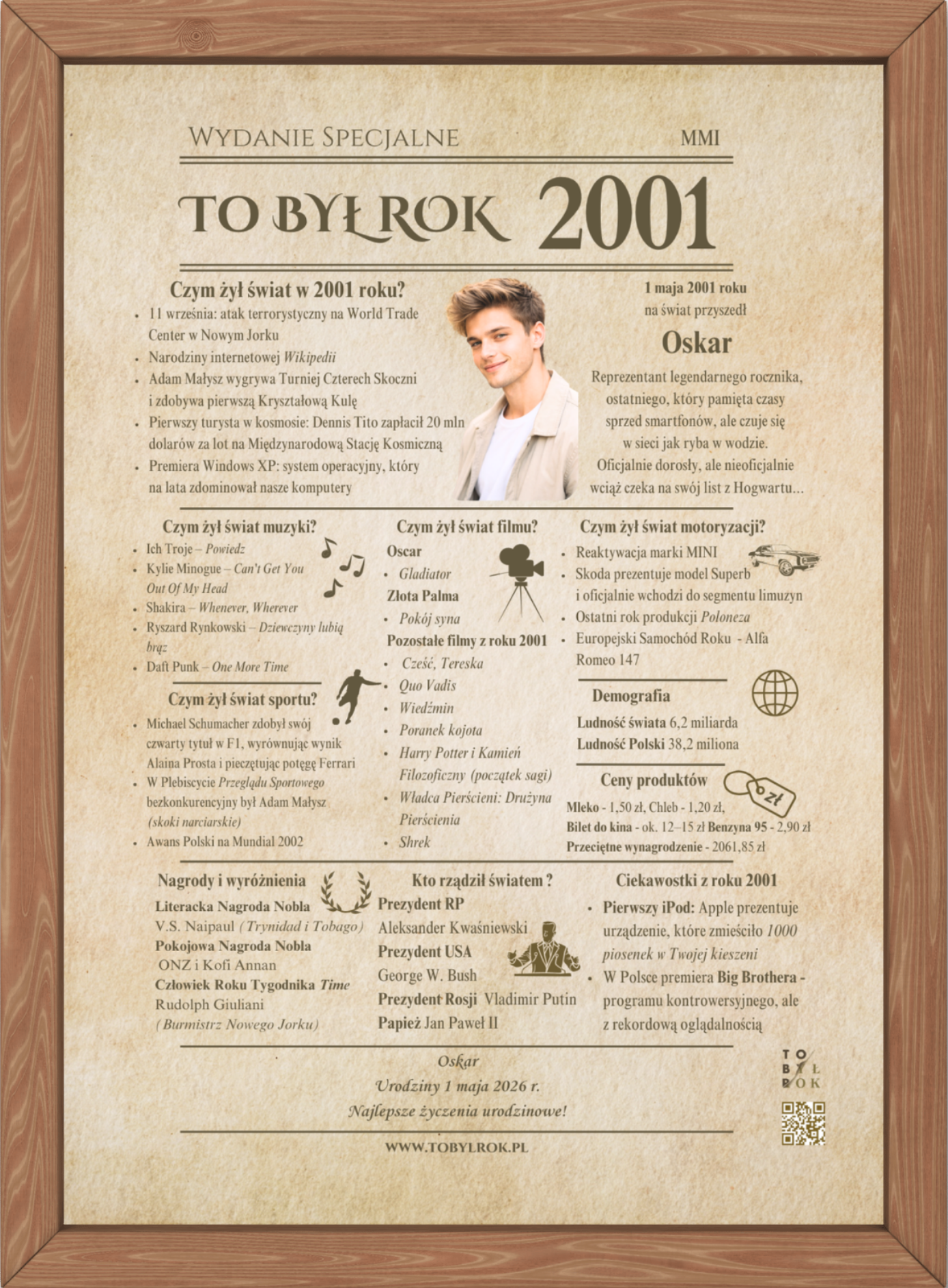 Karta TO BYŁ ROK prezent urodziny