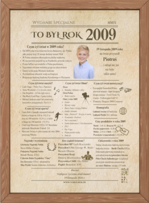 Karta TO BYŁ ROK prezent urodziny