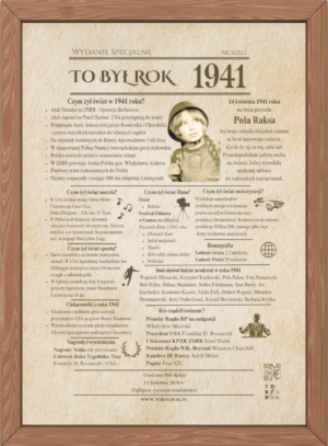 Karta TO BYŁ ROK prezent na urodziny