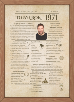 To Był Rok Karta na prezent urodziny