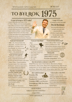 KARTA na URODZINY To Był Rok 1975