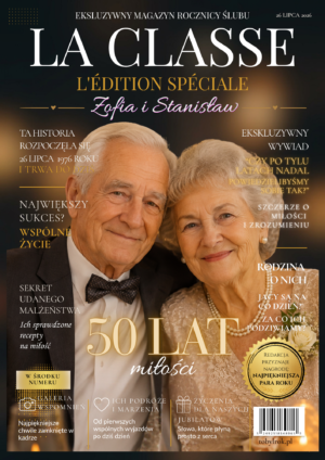 Okładka magazynu na rocznicę ślubu – personalizowany prezent ze zdjęciem