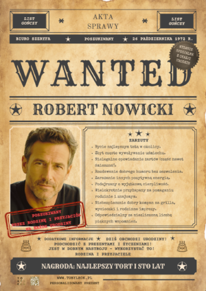 Poszukiwany prezent na urodziny WANTED List Gończy